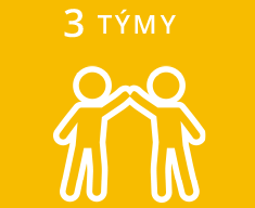 3 týmy